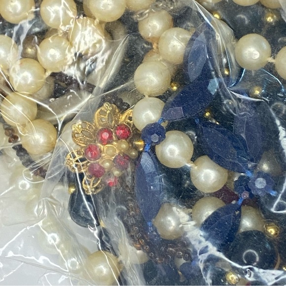 Jewelry Lot 1.6lb+ Mixed Vintage Modern Necklace Bracelet Craft Junk Jewelry - Picture 2 of 11